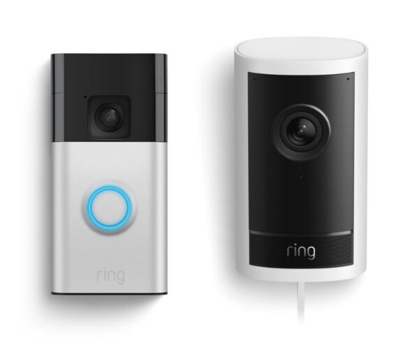 Ring Outdoor Cam Pro, Plug-In + Battery Doorbell image