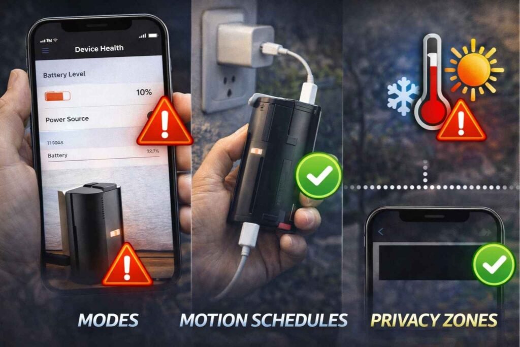 Check Battery Level, Charging Status, and Temperature Conditions image