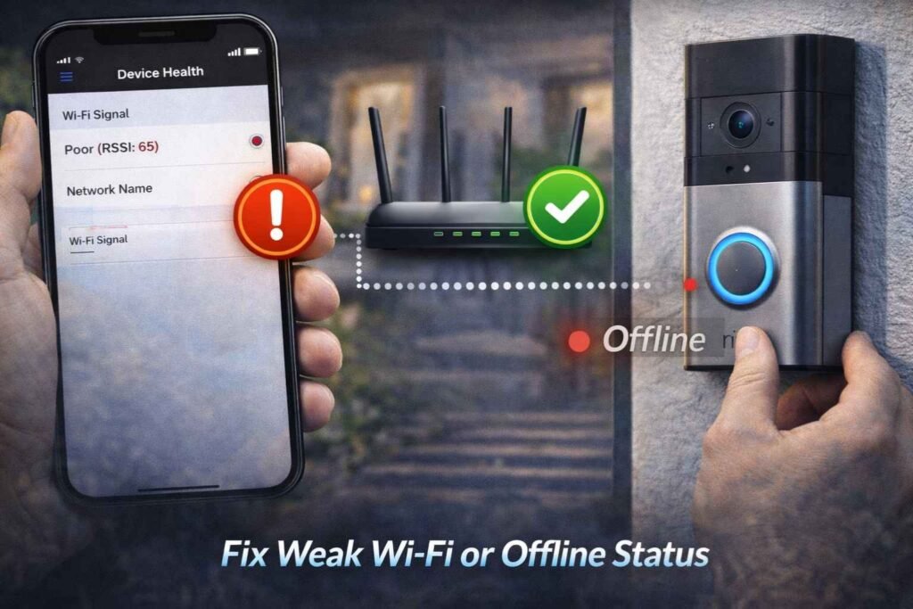 Fix Weak Wi-Fi or Offline Status image