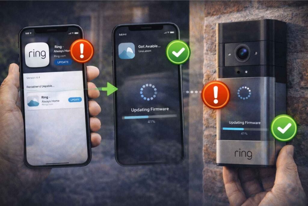 Update the Ring App and Let Firmware Finish Updating image